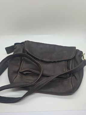 Source Unknown Dark Brown Leather Bag